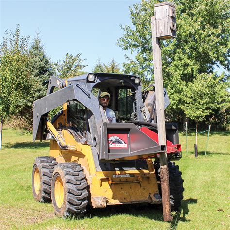 should i buy a tractor or a skid steer|tree puller for skid steer.